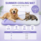 🐶🐱❄️Cooling Gel Mat for Pets Summer Heat Relief Pad Breathable Non-Toxic Cool Sleeping Mat for Dogs Cats