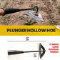 All-Steel Hardened Hollow Hoe