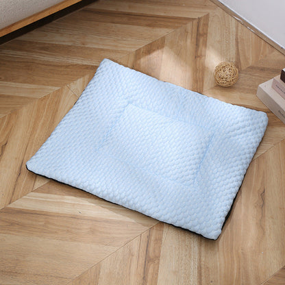 🐶🐱❄️Cooling Gel Mat for Pets Summer Heat Relief Pad Breathable Non-Toxic Cool Sleeping Mat for Dogs Cats