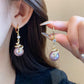 🐍New Year Sale🎀Gold Plated Snake Pearl Earrings(1 Pair)
