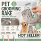 🥳2026 HOT SALE🥳💞50K+ SOLD!🐕💨50% OFF! Dual-Sided Pet Grooming Rake – 9-tooth for mats, 17-tooth for shedding. Skin-safe rounded teeth, ergonomic grip. Less mess, more cuddles. ✨🧡