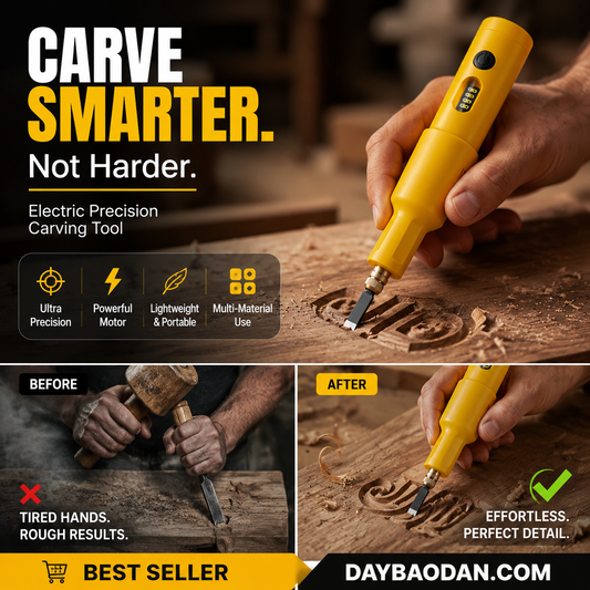 All-in-One Electric Carving Tool Set.Unleash the art of sculpture at any time and anywhere！