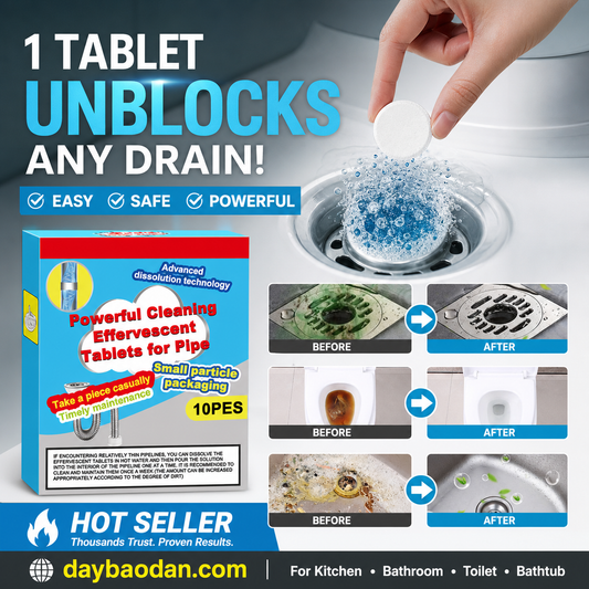 Powerful Cleaning Effervescent Tablets for Pipe