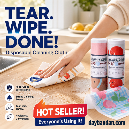 💥The more you buy, the greater the discount！Tearable Microfiber Cleaning Rag Roll