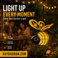 Courtyard Atmosphere Enhancer！Solar-Powered Hanging Bee Light