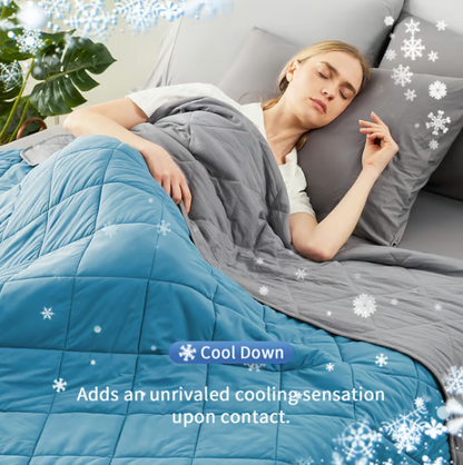 ❄️Hot Summer Sale 45% Off🧊 No more kicking off sheets at 2AM! Breathable comforter regulates temp while you snooze. 💤