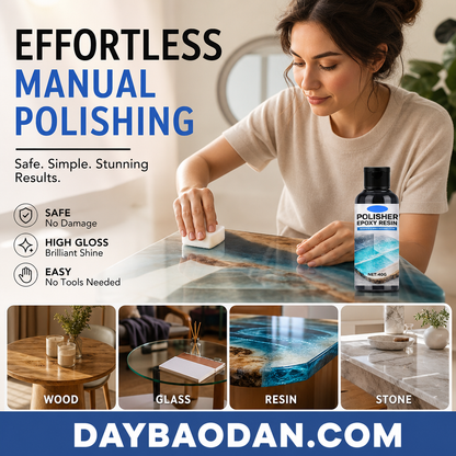 Epoxy Resin Polish.Let the wear and tear disappear and the furniture take on a brand new look！