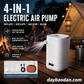 🎇50% discount！Extremely versatile features Mini Portable Air Pump with Light