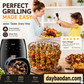 Grilled meat is tender and juicy ! Stainless Steel Round Oven Grill with Skewer