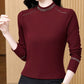 🎀50%OFF🎀Women's Fashion Sequins Solid Color Long-Sleeved Blouse