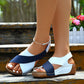 LOSWIE®🔥Last Day Promotion 50% OFF - Women's Ultra Comfortable Slope Heel Orthopaedic Sandals