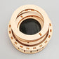 Solar Powered Rotating Double Ring Wooden Puzzle Toy