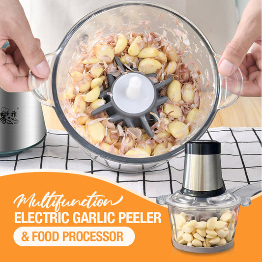 ⚡Limited Time 46% OFF + ✈️ Free Shipping – Multifunction Electric Garlic Peeler & Food Processor