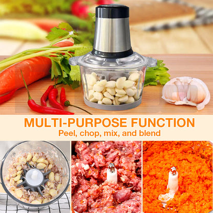 ⚡Limited Time 46% OFF + ✈️ Free Shipping – Multifunction Electric Garlic Peeler & Food Processor