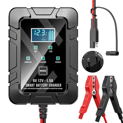 ⏰🔥LIMITED TIME 50% OFF! ⚡ 1.5A 6V/12V Automatic Battery Charger – Fast, Safe & Reliable Charging 🔋✨