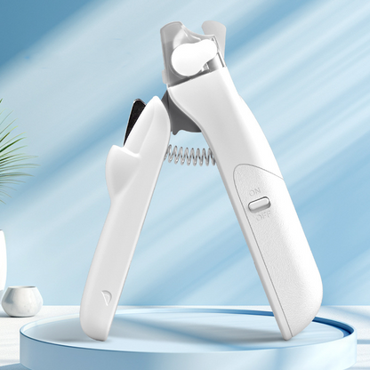 Pet Nail Clipper with LED Light and Stainless Steel Blades
