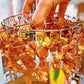 Grilled meat is tender and juicy ! Stainless Steel Round Oven Grill with Skewer
