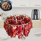 Grilled meat is tender and juicy ! Stainless Steel Round Oven Grill with Skewer