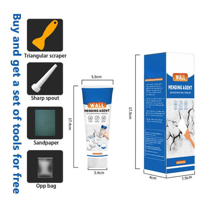 🎇50% discount！Just paint it and your walls will look brand new!Quick-Dry Wall Repair Cream