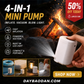 🎇50% discount！Extremely versatile features Mini Portable Air Pump with Light