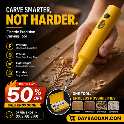 All-in-One Electric Carving Tool Set.Unleash the art of sculpture at any time and anywhere！