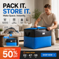 Extra-large capacity foldable storage bag and portable bag